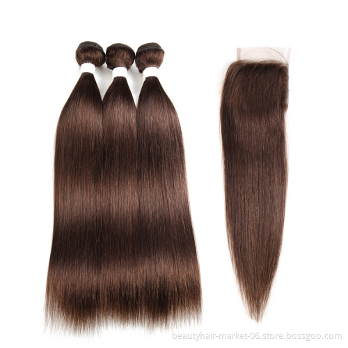 free sample 100% human hair 10a brazilian straight hair bundles with closure